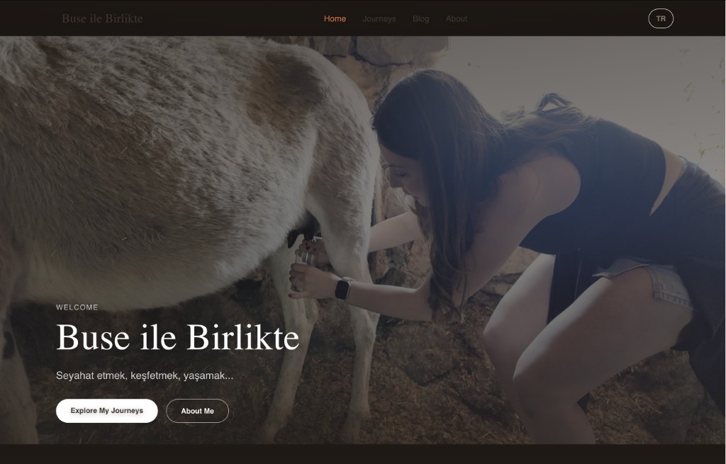 Buse ile Birlikte - Influencer's Blog Website preview