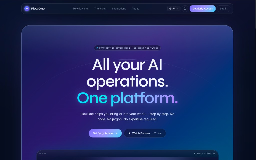 FlowOne - AI Chat, Voice Agents & Workflow Automation preview